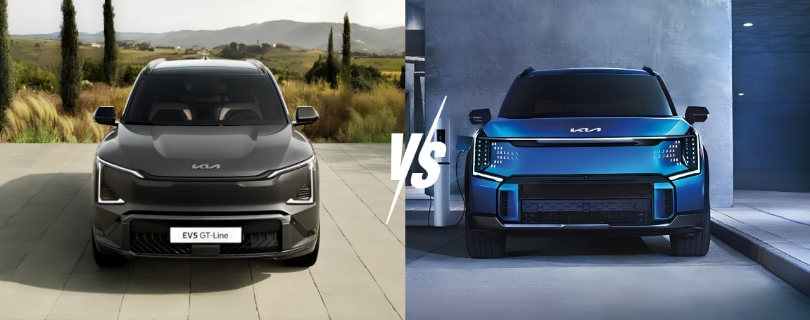 Compact or Full-Size? Comparing Kia's 2027 EV5 and 2026 EV9