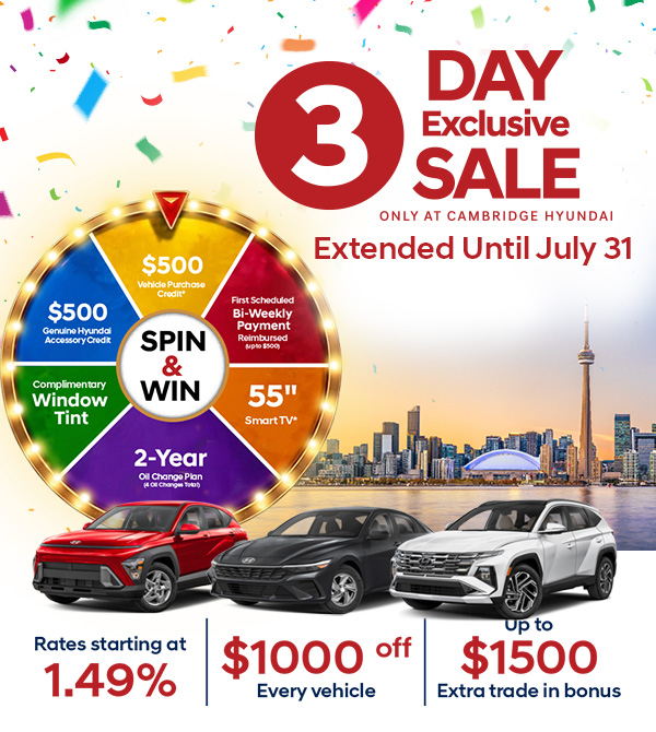 Canada day Spin to Win