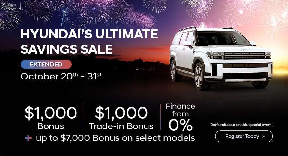 Hyundai Sunday Ultimate Savings Event