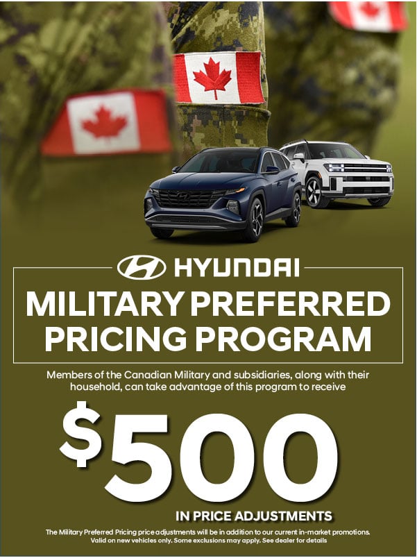 Hyundai Military Preferred Pricing Program