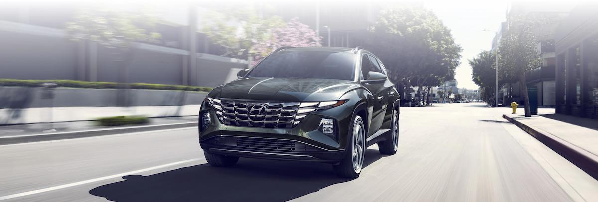 EV Hyundai on the road
