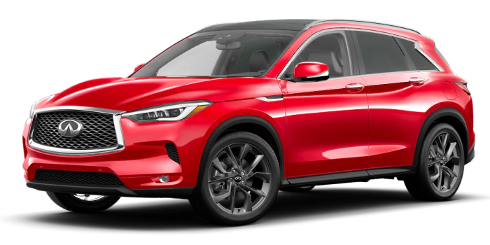 Infinigi QX50 in Dynamic Sunstone Red
