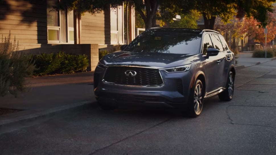 The 2024 QX60 driving