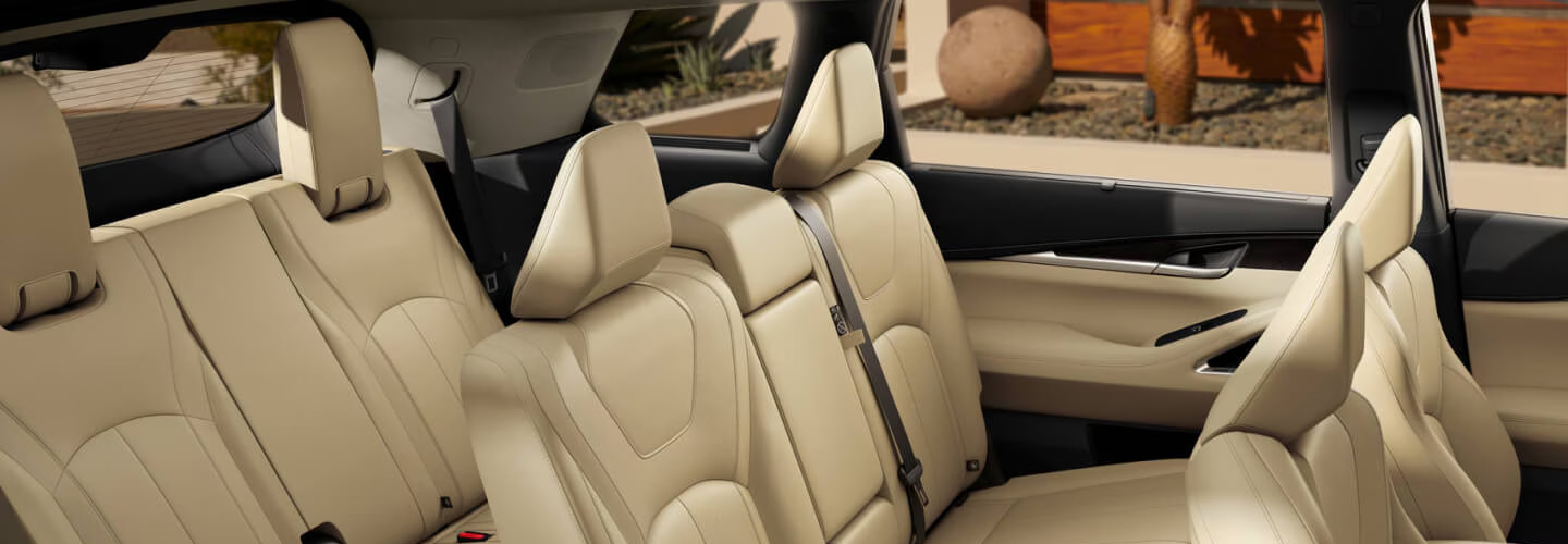 The 2025 QX60 three-row interior