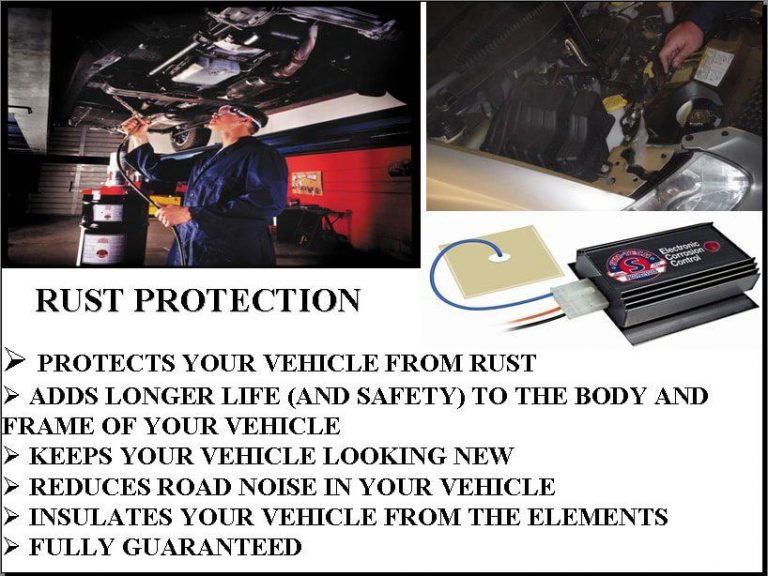 Vehicle Rust Protection Wellington Motors Ltd.