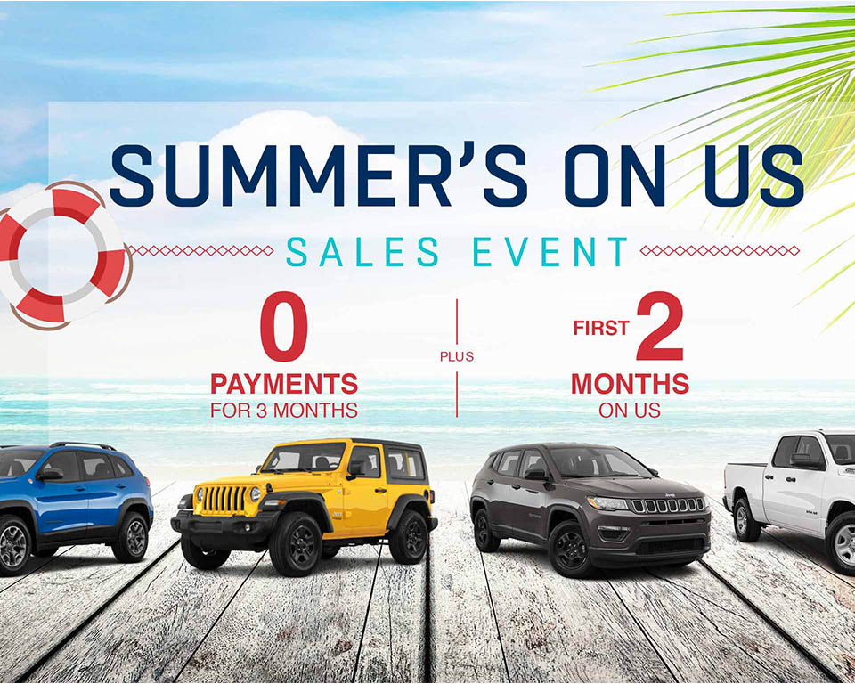 Summer's On Us Sales Event