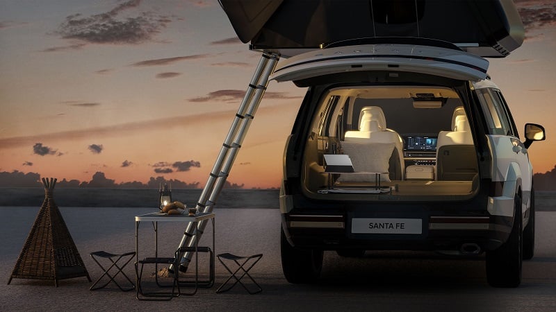 Camping on the 2024 Hyundai Santa Fe