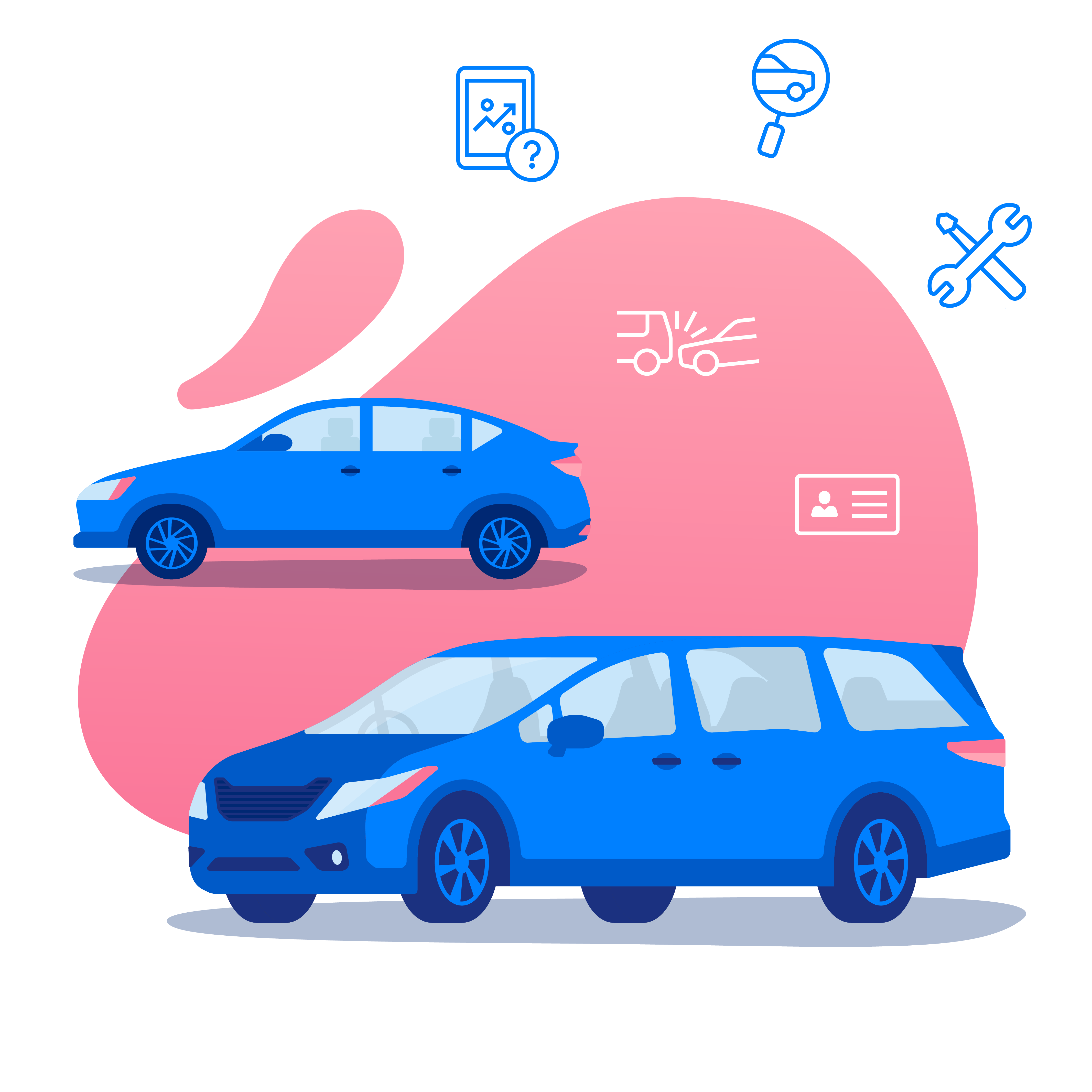 drawn cars