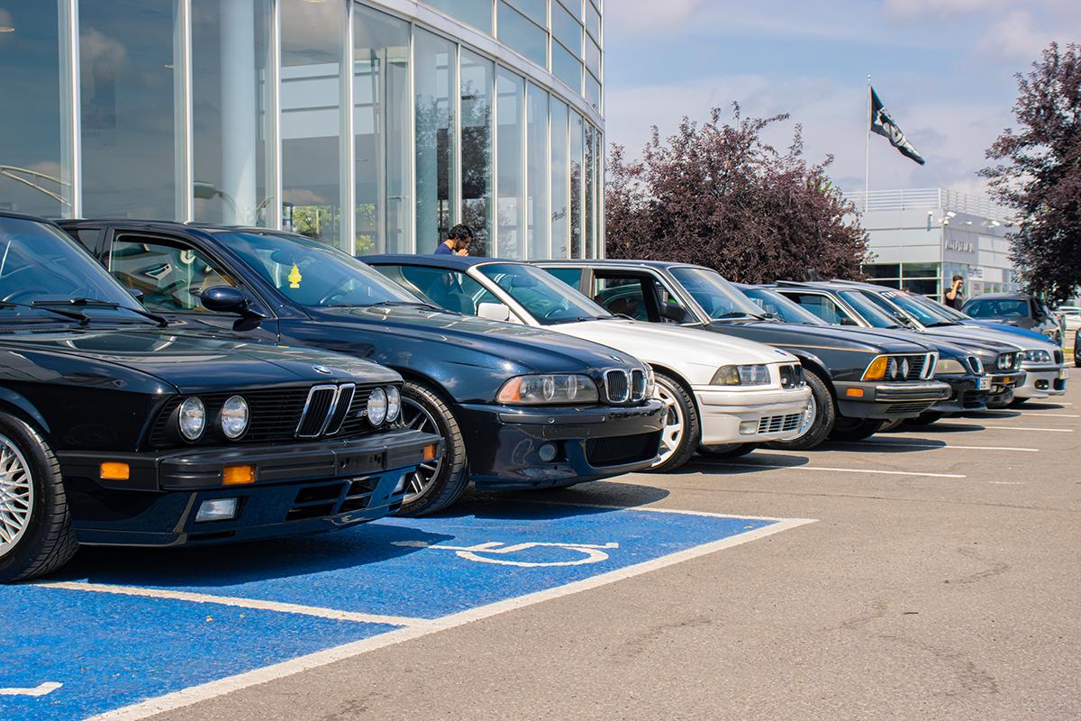 Cars and Coffee Event Crowd