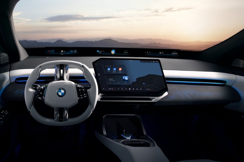 Touch display in the 2027 BMW iX3