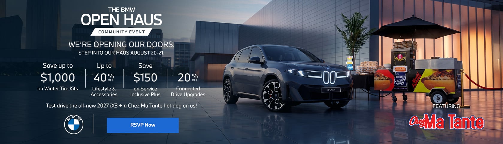 BMW Open Haus Community Event at BMW Laval, August 20–21