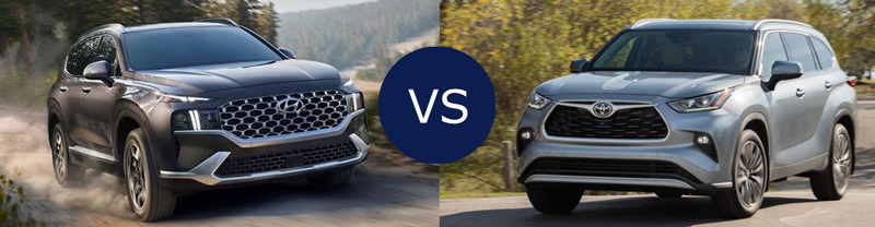 2023 Hyundai Santa Fe VS 2023 Toyota Highlander