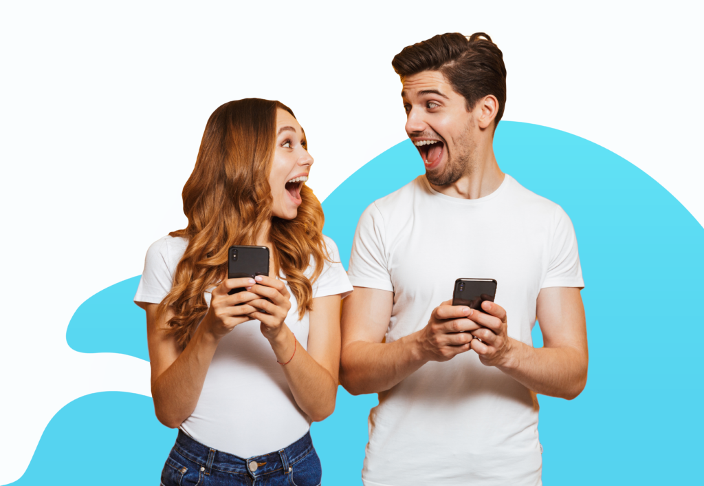 people holding there phones