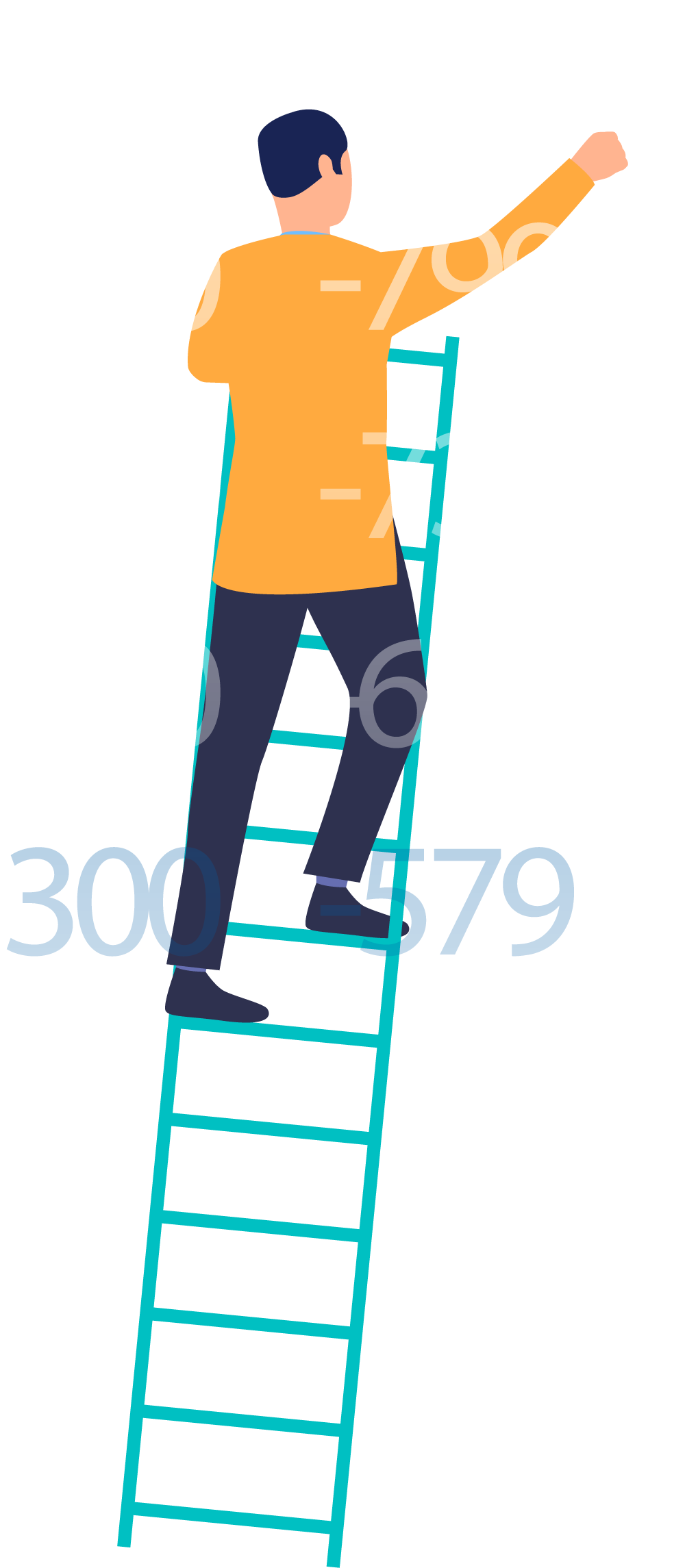 man on ladder